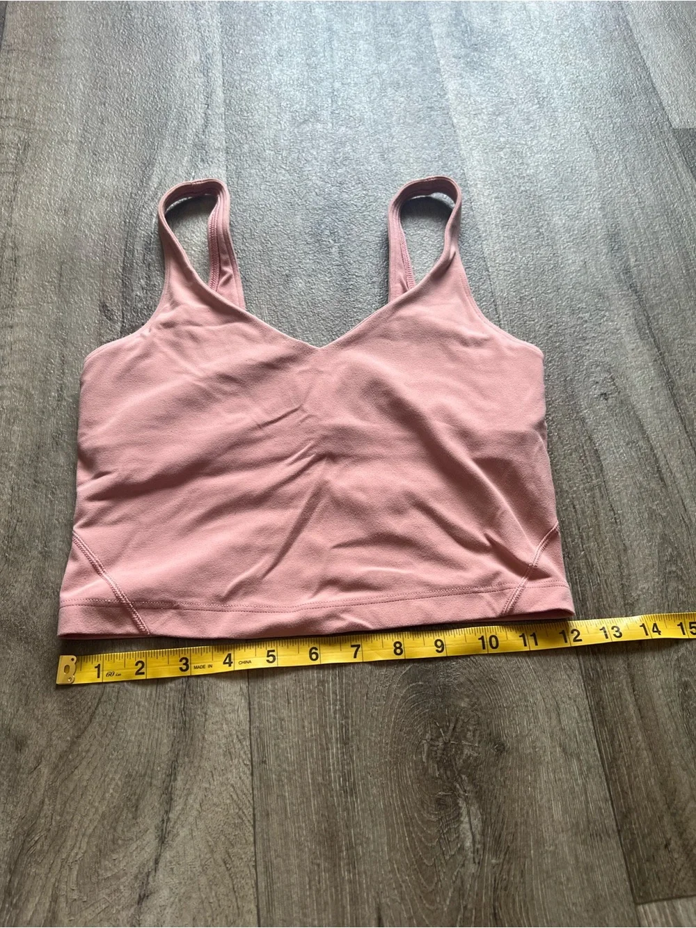 Lululemon Align Tank Top [4] Pink Built-In Bra Cropped Cami